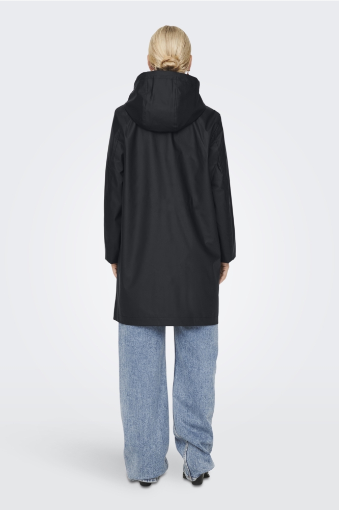 ONLNEWMARIE RAINCOAT CC OTW 15265846 Black/LEO